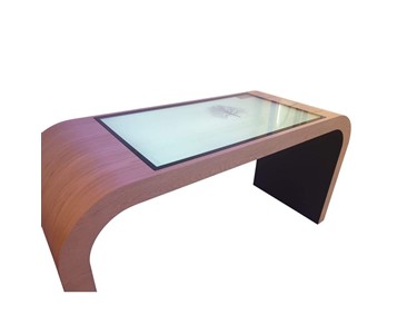 Touchscreens Melbourne - Planning Table Timber Curved