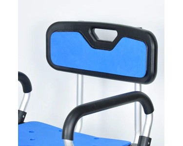 Shower Chair With Padded Soft Seat & Backrest 136kg Black