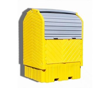 Spilltek - Single IBC Hard Top Spill Pallet