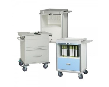 Compact 3 Drawer File Cart