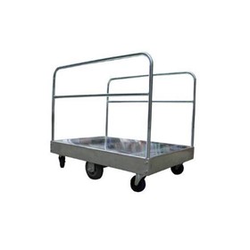 Galvanised Bulky Goods Platform Trolley - 1140 x 800 x 950mm Capacity