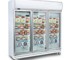 Bromic - LED Upright Display Freezer | UF1500LF Flat Glass 3 Door 1507L 