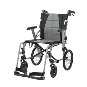 Folding Wheelchair | Silver |Attendant Propelled |  Socialite 