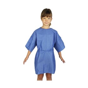 Blue Paediatric Kids Patient Isolation Gown