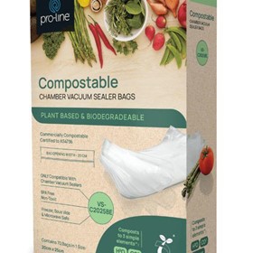 Compostable Chamber Vacuum Sealer Bags | VS-C2025BE 