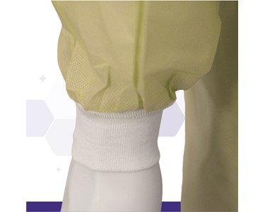 Clearview Medical Australia -  SMS Isolation Gowns with Knitted Cuffs Yellow (Large)