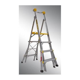 Height Adjustable Platform Ladder 150Kg Industrial