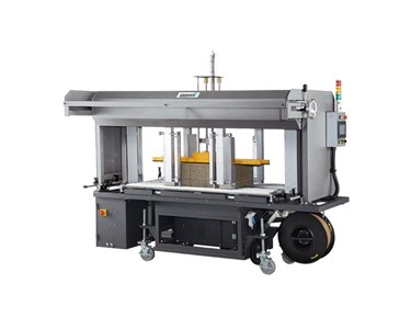 Automatic Corrugated Squaring and Strapping System | XS-88CS
