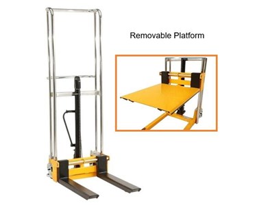 Mitaco - Platform & Fork Stacker – 400kg Capacity – Adjustable Forks – Platform