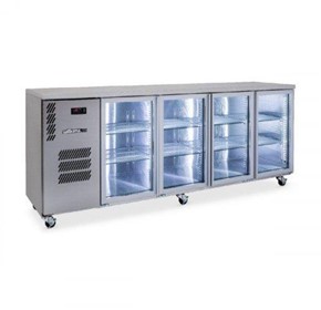 Cameo - Four Glass Door Underbench Fridge | Stainless Refrigeration