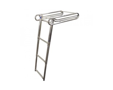 Dixon - Stainless Steel Sliding Transom 3 Step Ladder