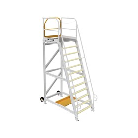Mobile Platform Ladder | Safety Platform Ladder 3000mm Industrial