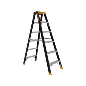 Fibreglass Double Sided Step Ladder | 6 Step 150kg
