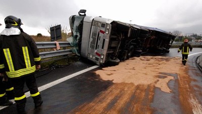 Avoid using dry sand in a spill incident