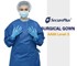 SecurePlus - Sterilized Reinforced Surgical Gown AAMI Level 3, 25 Pack