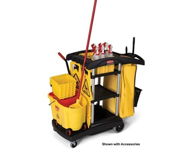 Rubbermaid High Capity Cleaning Trolley With Accessories