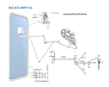 Mindray - Vet Wall Mount LED Examination Light | HyLED180 