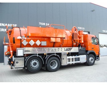 Suction vehicle superstructures