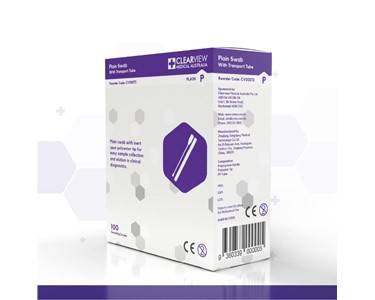 Clearview Medical Australia - Plain Swabs with Transfer Tubes