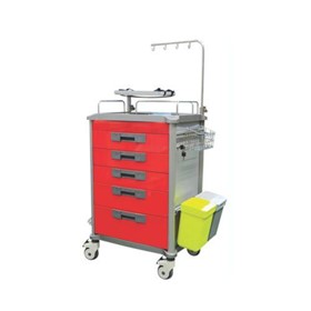 Emergency Cart with Accessories | 5 Drawers | 650 x 480 x 980mm