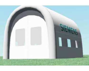 Siemens - Inflatable Shelters | Blasting Booths | Turbine Blasting
