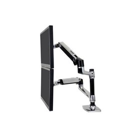 LX Dual Stacking Arm Two-monitor Mount