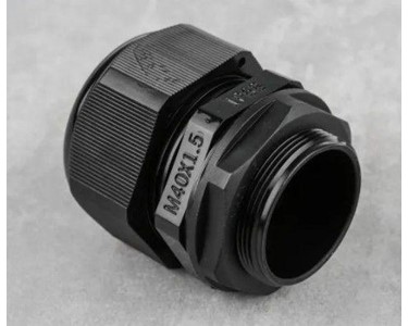 RS PRO - Black Roundtop IP68 Cable Gland M40