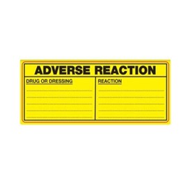 Adverse Drug Reaction Label | Drug or Dressing | Reaction