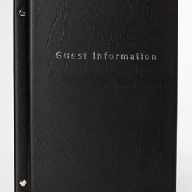 Guest Information Folders with Three Pockets
