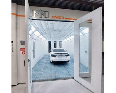 MN Spraybooths - Automotive Spray Booth | Full Downdraft | Inground 