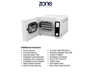 Hatmed - Autoclave Steriliser | 10 Litre Fast Atom A50B HAM10PD