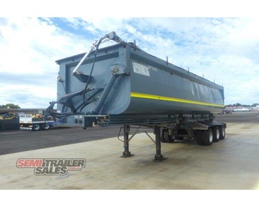 Used Side Tipper Trailer | 2018 Tri Axle Road Train Lead 