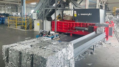Metal Baler for Stamping Scrap: 3 TPH Steel Scrap Recycling in Utah