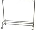 Stainless-Steel Heavy-Duty Garment Rail Trolley Versatile Storage