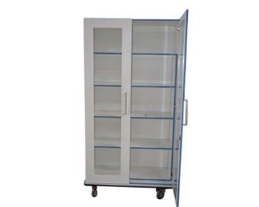Mobile Medical Storage Cabinet with Open Compartment | MediCab MC1