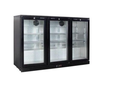 Exquisite - Three Swing Doors Backbar Display Refrigerators | UBC330L 