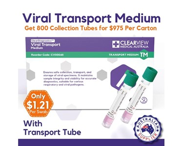 Clearview Medical Australia - Viral Transport Medium