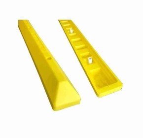 Standard Hi-Vis Poly (LLDPE) Wheel Stops | Free Fixings Included