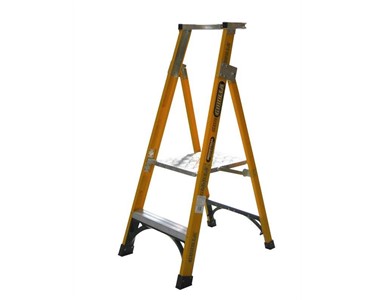 Gorilla - Fibreglass Platform Ladder 2 Steps