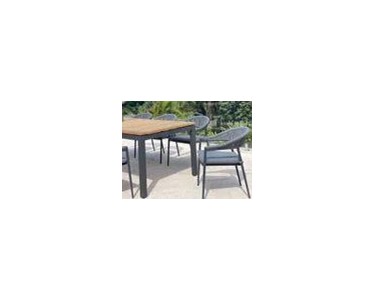 Royalle - Outdoor Dining Setting | Barcelona Table With Nivala Chairs 9pc