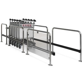 Guide Rails for Luggage Trolleys