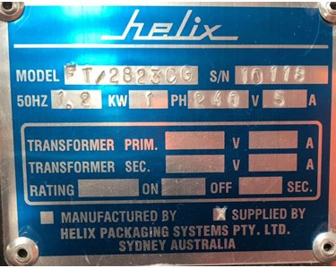 Helix - Auto Tray Sealing Machines | ET-T2823CG