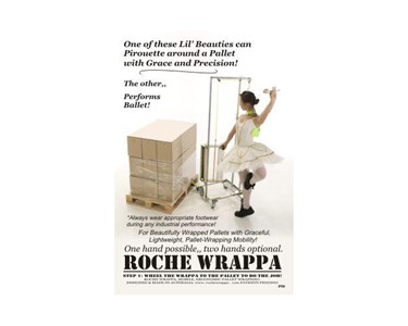Roche Wrappa - Manual Trolley Pallet Wrapping Machine | ROCHE WRAPPA