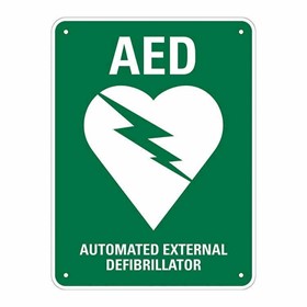 Defibrillator AED Wall Sign
