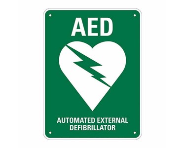 Priority First Aid - Defibrillator AED Wall Sign