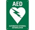 Priority First Aid - Defibrillator AED Wall Sign