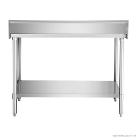 Stainless Steel Workbench with Splashback 1000mm Wide