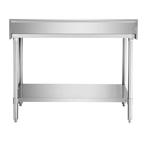 Stainless Steel Workbench with Splashback 1000mm Wide
