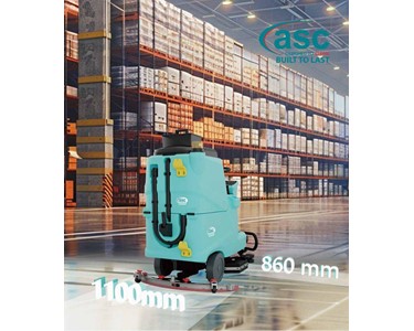 Ride On Floor Scrubber 6.5km/hr | ASC T86