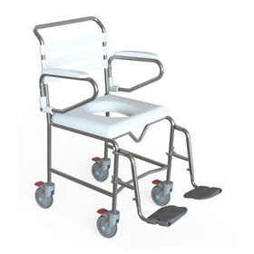 Maxi Mobile Shower Commode Chair - 500mm Seat Width